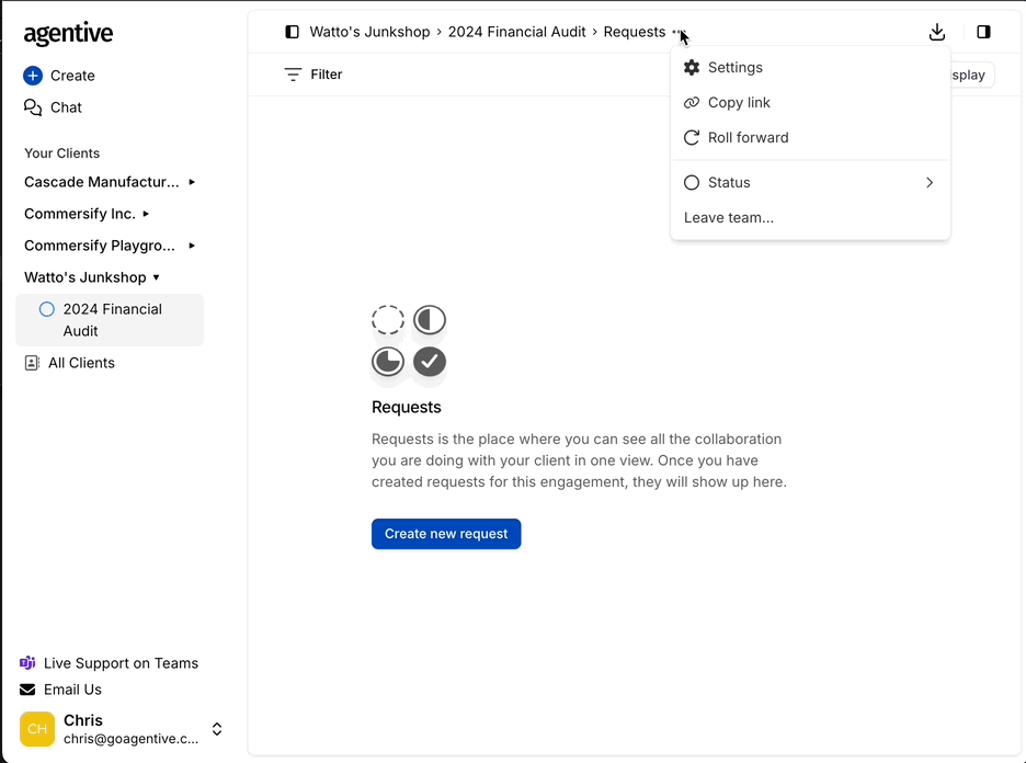 Engagement settings overview