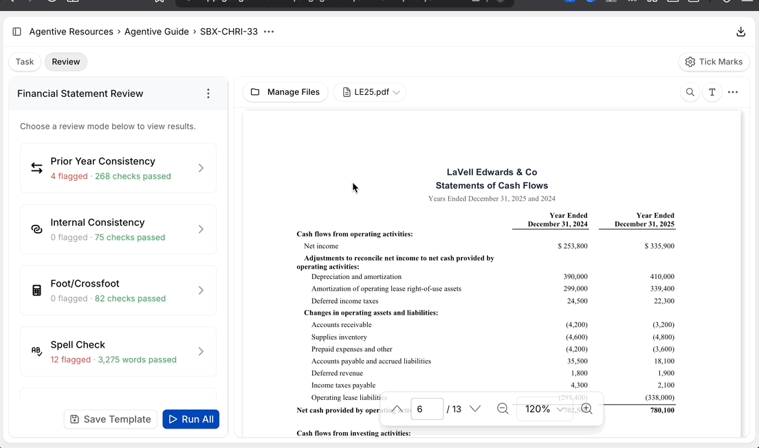 Internal Consistency review