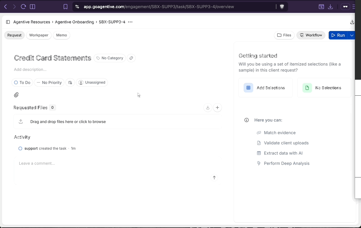 Use Co-Audit to build the workpaper