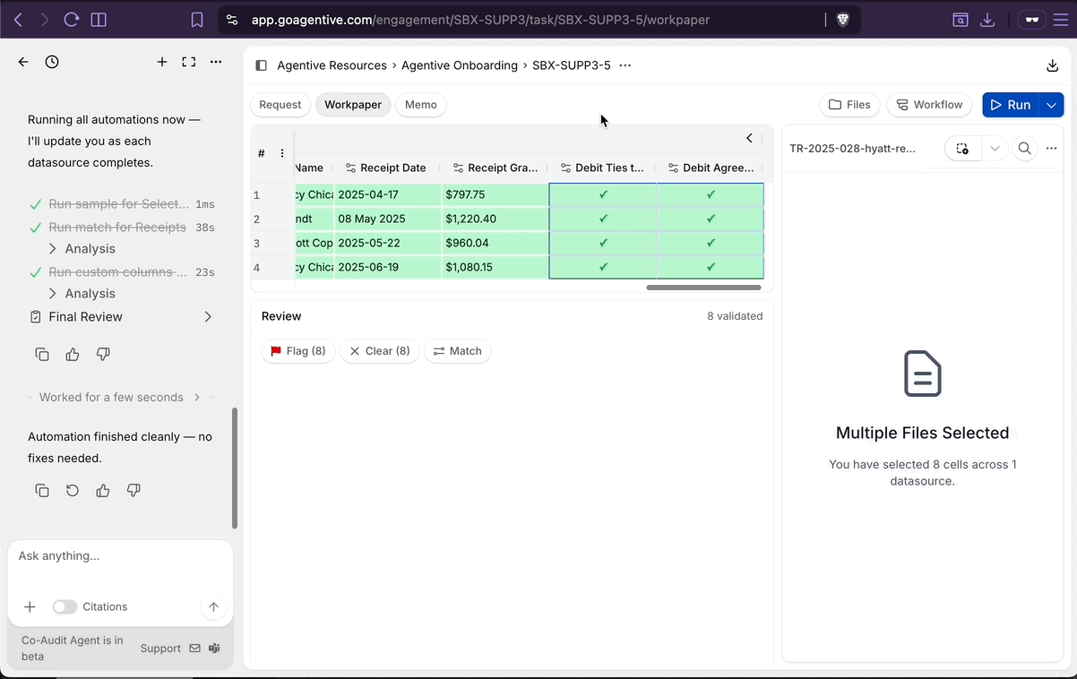 Add T&E policy to the memo tab